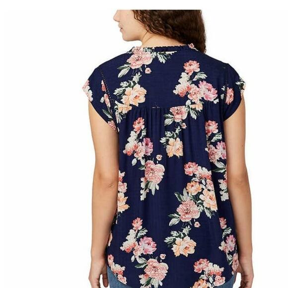 *BUFFALO Ladies Flutter Sleeve Floral Top SMALL - Picture 2 of 3